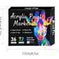 🔥Stylo à peinture acrylique à double pointe - 24/48/72 couleurs