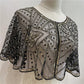 Étole Vintage en Dentelle avec Perles