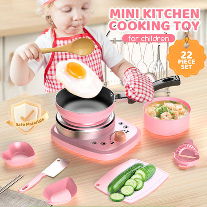 🎁[Meilleur cadeau pour enfant]🍳Mini cuisine jouet pour enfants - Set de 22 pièces