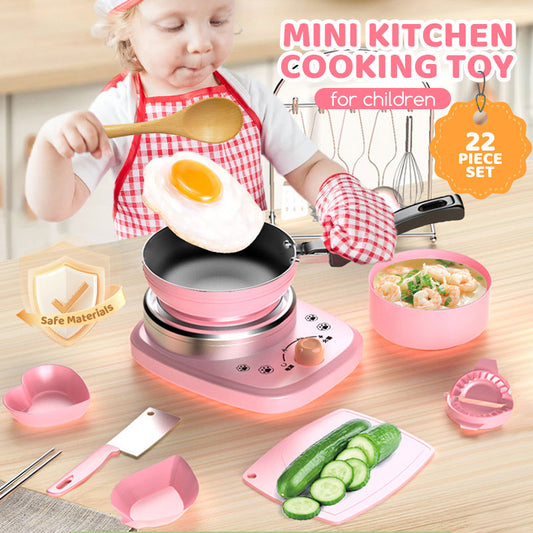 🎁[Meilleur cadeau pour enfant]🍳Mini cuisine jouet pour enfants - Set de 22 pièces