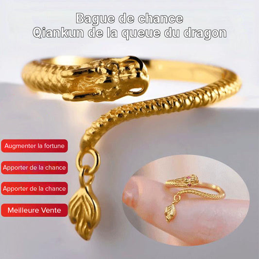 🔥🔥Vente chaude—Bague porte-bonheur Qiankun queue de dragon💍