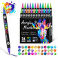 🔥Stylo à peinture acrylique à double pointe - 24/48/72 couleurs
