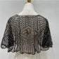 Étole Vintage en Dentelle avec Perles