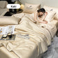 🏆🍃Cher mais confortable et naturel❄️Parure de lit quatre pièces en velours de haute qualité💕