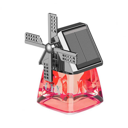 Désodorisant pour voiture à énergie solaire en forme de moulin à vent