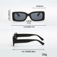 Summer Simple Square-Frame Lightweight Sunglasses