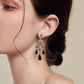 Boucles d'oreilles chandelier vintage en cristal étincelant pour femmes