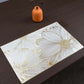 Set de Table Décoré avec Estampage à Chaud et Isolant Thermique