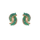 ✨Boucles d'oreilles croix de mode en cristal vert