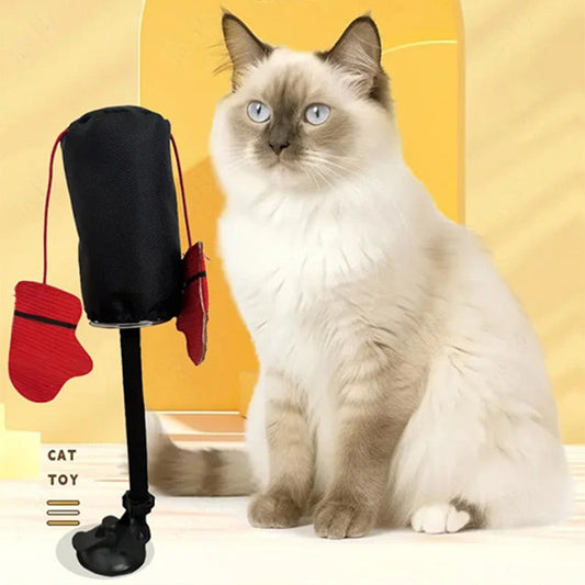 Jouet interactif pour chat : Sac de frappe