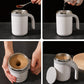 Tasse à café à agitation magnétique automatique avec couvercle