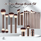 Ensemble de 20 pinceaux de maquillage