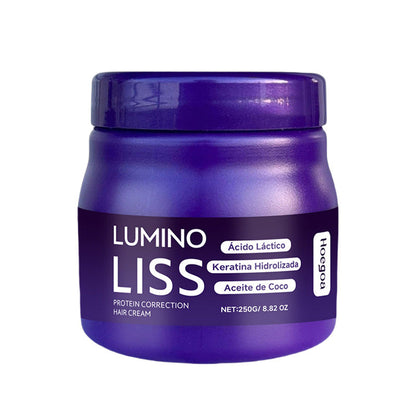 Crème protéinée nourrissante pour cheveux lisses longue durée