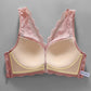 Soutien-gorge push-up sans armatures à fermeture avant en dentelle