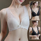 Soutien-gorge push-up sans armatures à fermeture avant en dentelle
