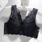 Soutien-gorge push-up sans armatures à fermeture avant en dentelle