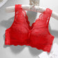 Soutien-gorge push-up sans armatures à fermeture avant en dentelle