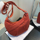 Sac à Bandoulière Élégant en Nylon en Forme de Croissant