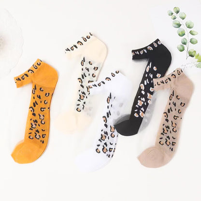 Chaussettes en maille transparente