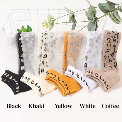 Chaussettes en maille transparente