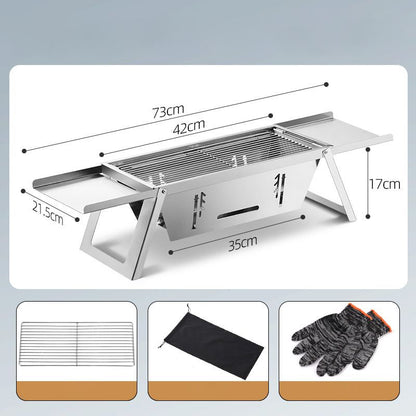 ⏳Remise limitée de 50 %🎁Gril d'extérieur pliable en acier inoxydable