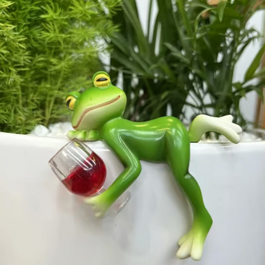 Figurines de grenouilles miniatures Décorations végétales