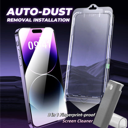 🔥Achetez-en un et obtenez-en un gratuitement📱Film de protection d'écran HD pour iPhone Series - Installation de dépoussiérage automatique✨