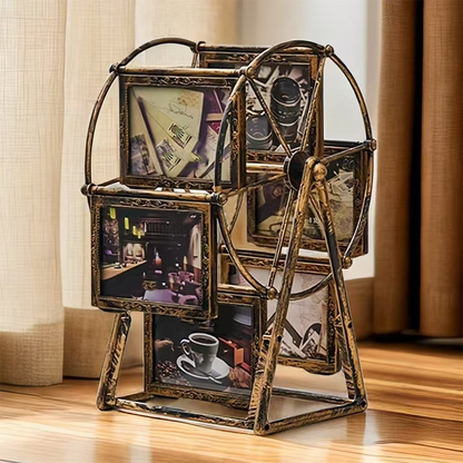 Cadre Photo Rotatif en Forme de Grande Roue