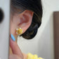 Women's Versatile Gold Rose Earrings
