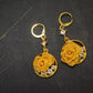 Women's Versatile Gold Rose Earrings