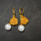 Women's Versatile Gold Rose Earrings