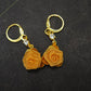 Women's Versatile Gold Rose Earrings
