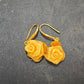 Women's Versatile Gold Rose Earrings