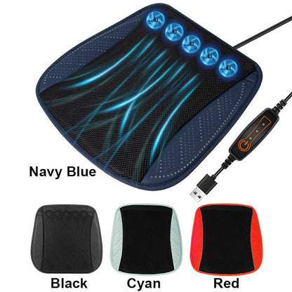 Coussin de Siège Auto Ventilé Respirant et Rafraîchissant avec Port USB