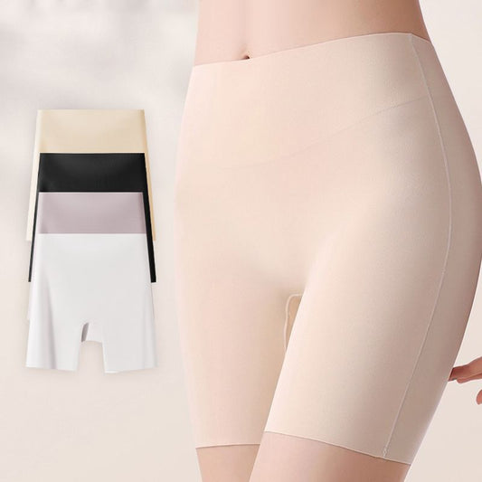 Sous-vêtement taille haute en soie glacée pour femmes avec effet ventre plat et effet galbant des fesses