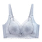Soutien-gorge minimiseur en dentelle respirante sans armatures pour femme
