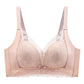 Soutien-gorge minimiseur en dentelle respirante sans armatures pour femme