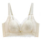 Soutien-gorge minimiseur en dentelle respirante sans armatures pour femme