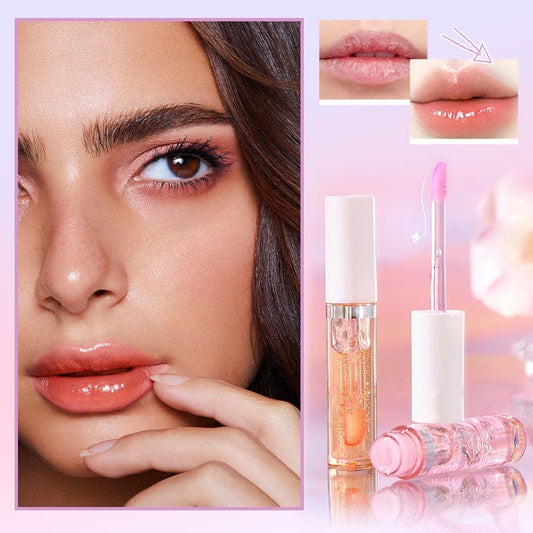 Huile à lèvres magique à changement de couleur
