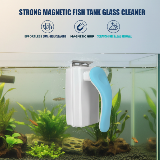 Nettoyeur Magnétique Puissant pour Vitres d'Aquarium