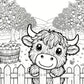 Livre de coloriage des vaches des Highlands