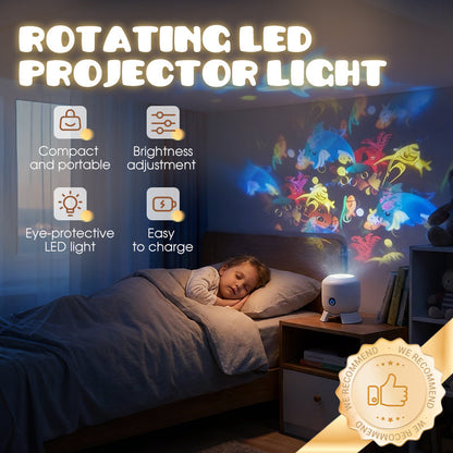 Lumière de projecteur LED rotative dynamique