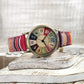 Montres avec motif arc-en-ciel multicolore